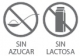 Iconos Sin azucar y Sin lactosa Iconos para nutricosméticos sin azucar y sin lactosa