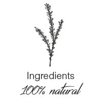 Ingredients 100% naturals